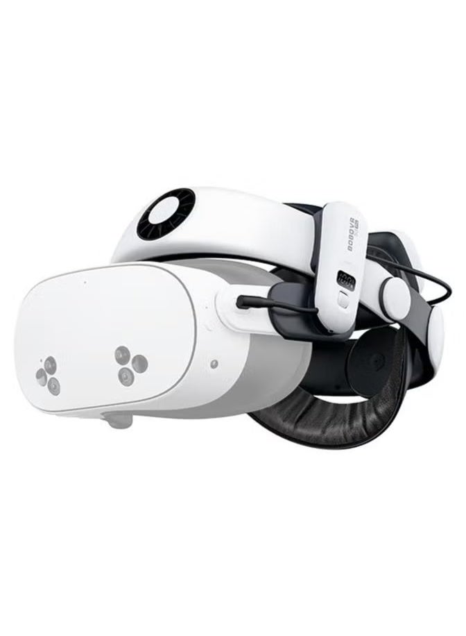 بوبوفر حزام رأس مزود ببطارية BOBOVR S3 Pro بسعة 10000 مللي أمبير لنظارات Meta Quest 3/Quest 3S مع ملحقات تكييف الهواء للرأس للواقع الافتراضي. - Image 1